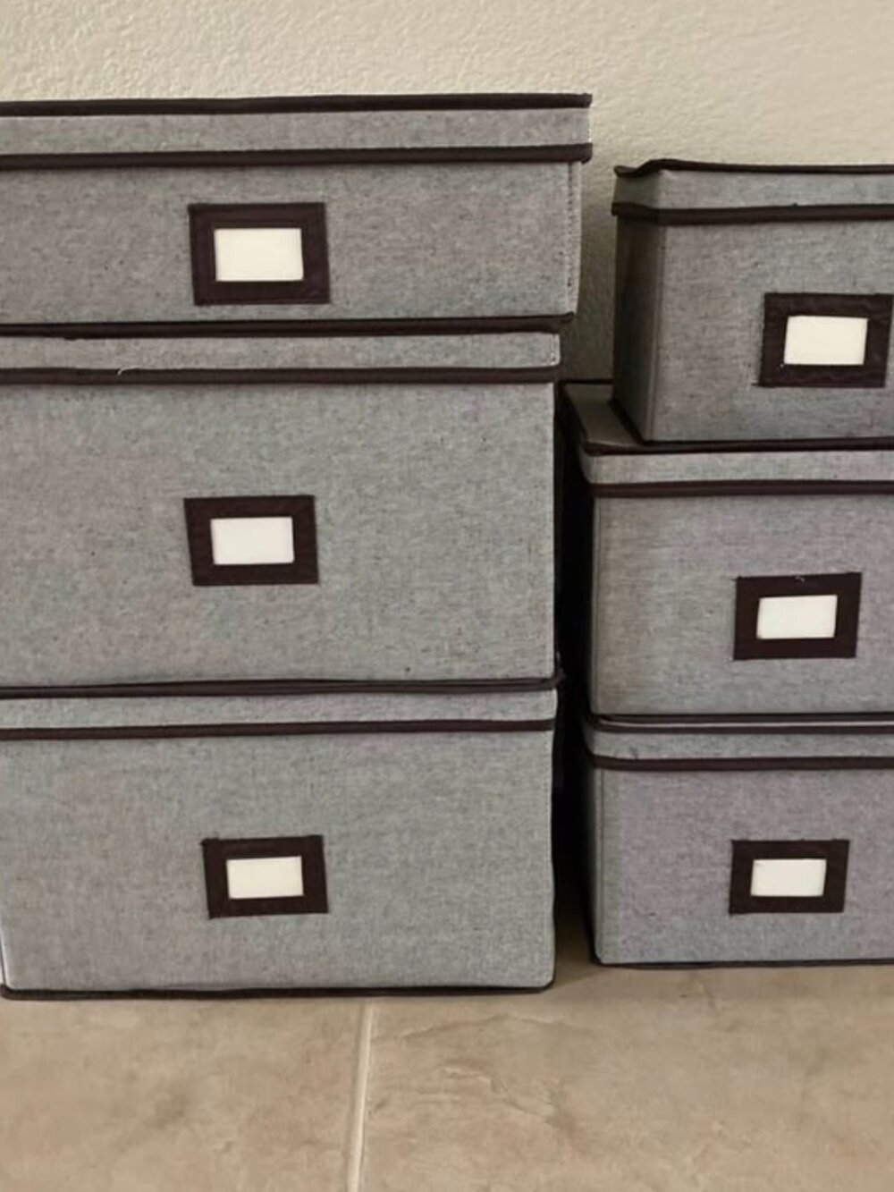 Set of The Container Store Fine China Storage